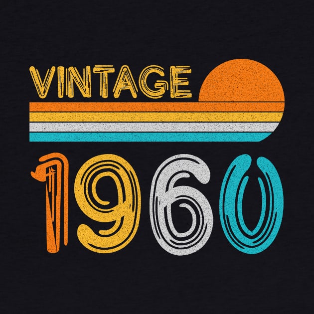 Vintage 1960 Happy 63rd Birthday Retro by myreed
